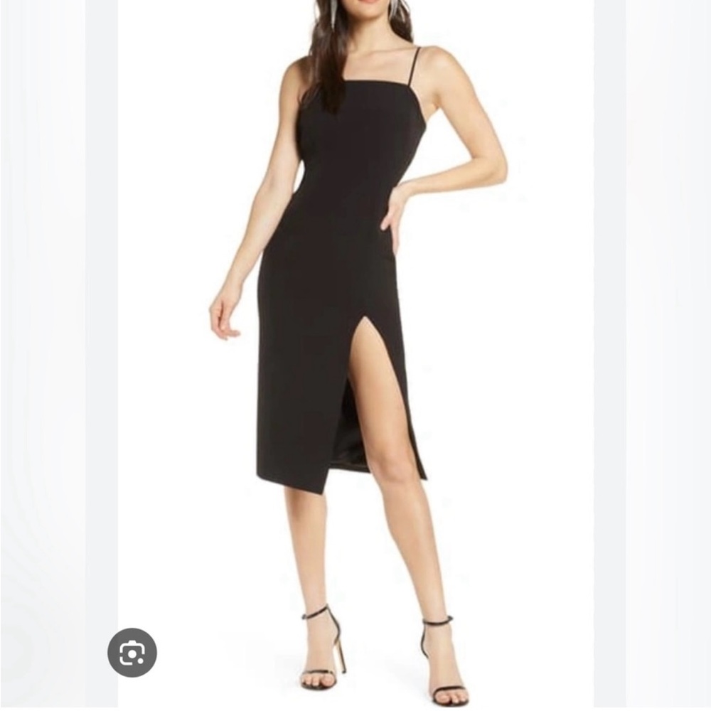 Bardot Eliana midi cocktail dress  NWOT small black